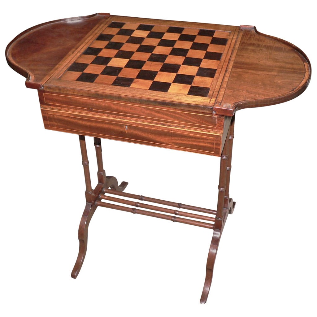 English Edwardian Game Table For Sale