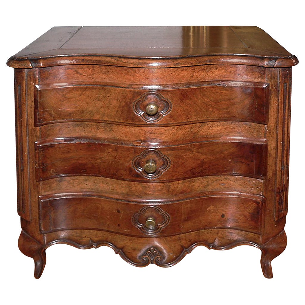 Miniature French Provencal Walnut Commode