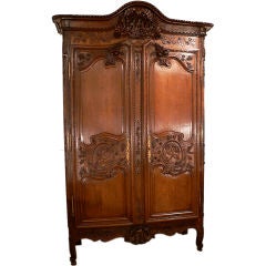 Antique French Normandy Marriage Armoire