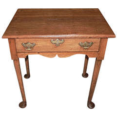 English George II Oak  Side Table