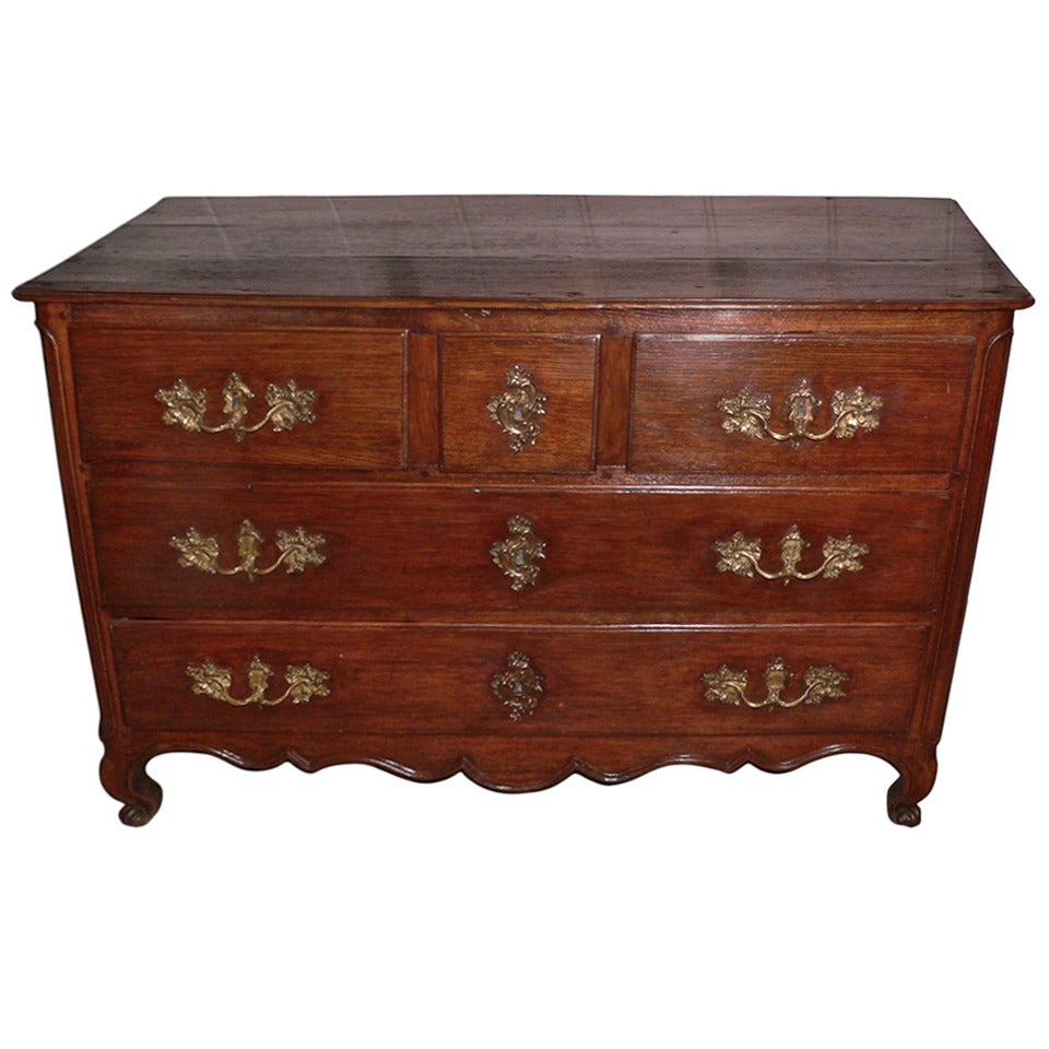 French Oak 18th Century Commode For Sale