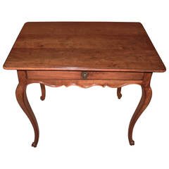 French 19th Century Cherry Side Table