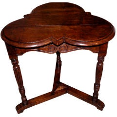 Antique English "Arts and Crafts" Period Cricket Table