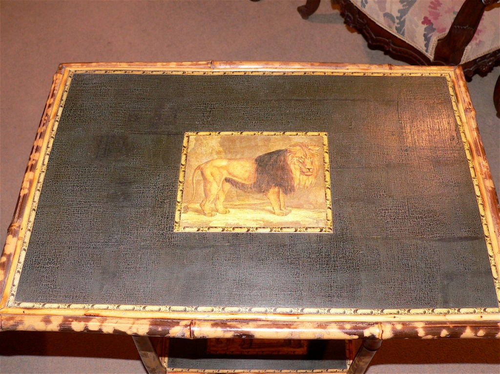 English Bamboo Side Table