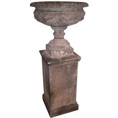 English Edwardian Urn on Pedestal