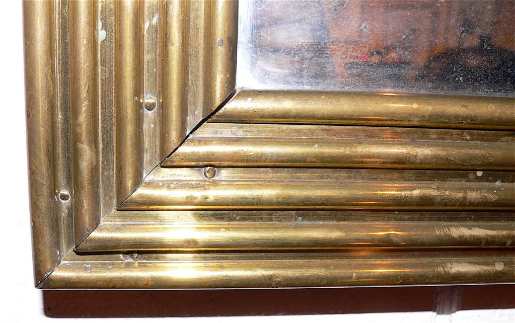 French Brass Bistro Mirror