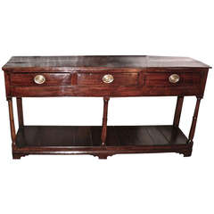 Welsh 18th Century Oak Dresser Base