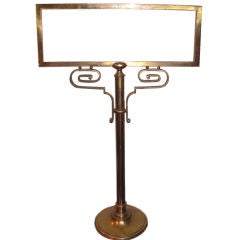 French Brass Menu Holder