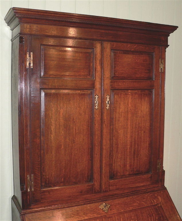 Joinery English 18th Century Oak Bureau Bookcase