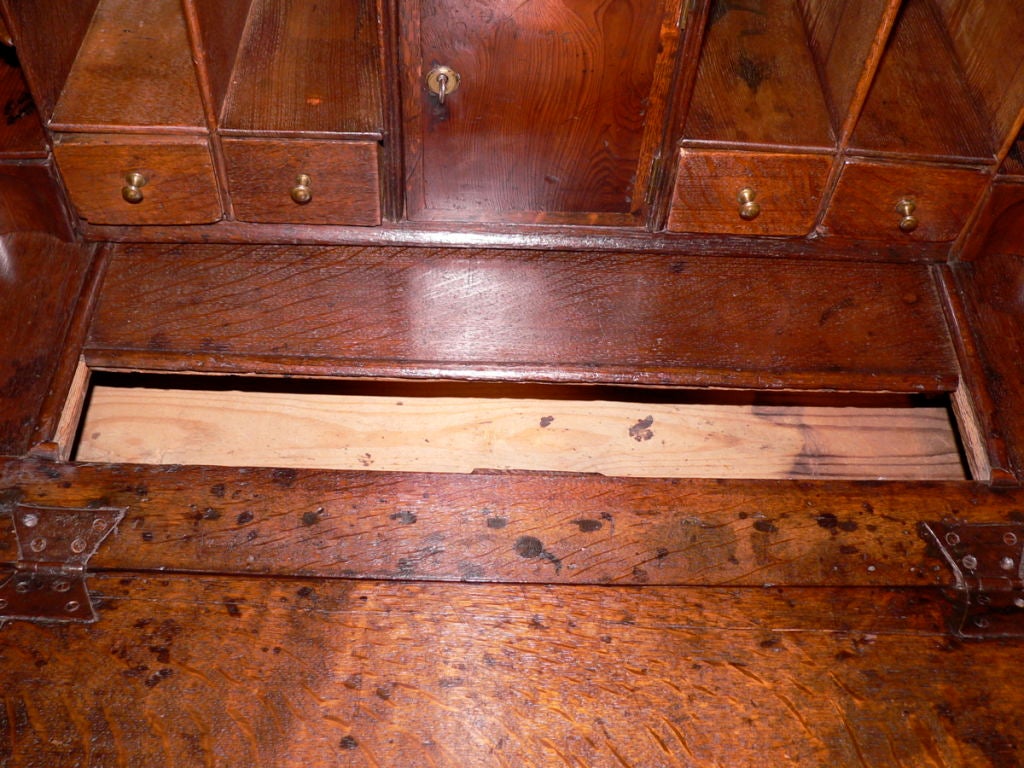 English 18th Century Oak Bureau Bookcase 4