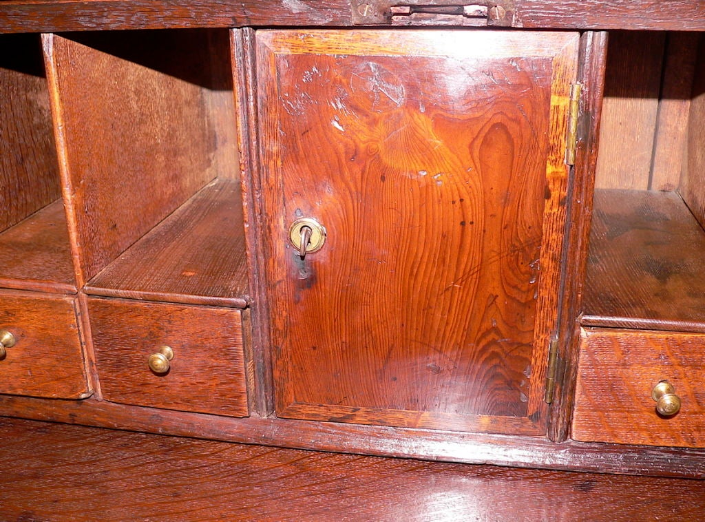 English 18th Century Oak Bureau Bookcase 6