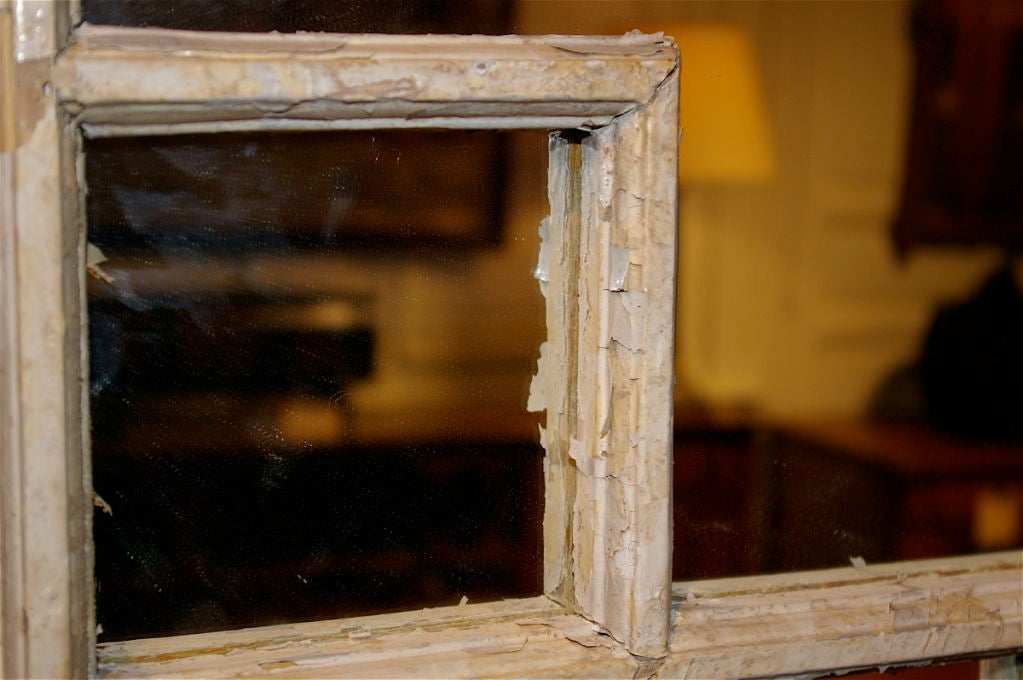 English Factory Window Mirror