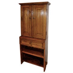 French Walnut Spice Cupboard from the Alps