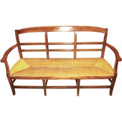 French Walnut Bench from Provence