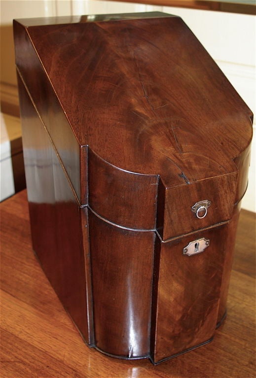 English Mahogany Knife Box