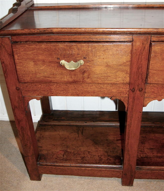 Welsh Oak Pot Board Dresser from Camarthenshire 1