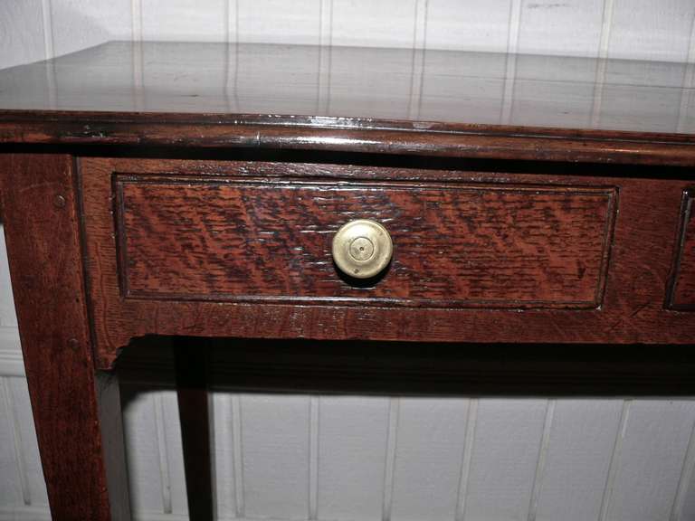 Country English Early 19th Cent. Oak Side Table