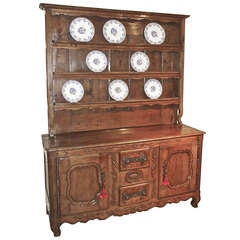 French 18th Century Buffet Vaisselier from Picardy