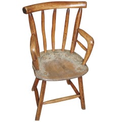 Primitive American Child's Windsor Chair