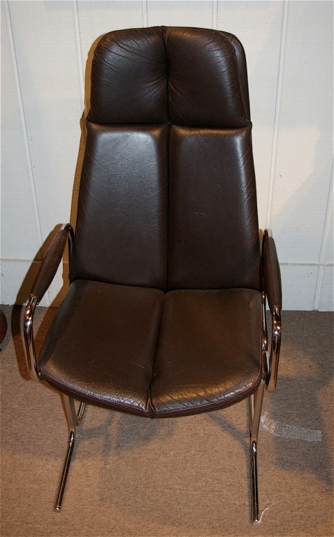 Set of 8 Pieff  1970's Dining Chairs