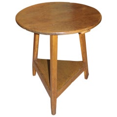 Welsh Pine Cricket Table with Shelf