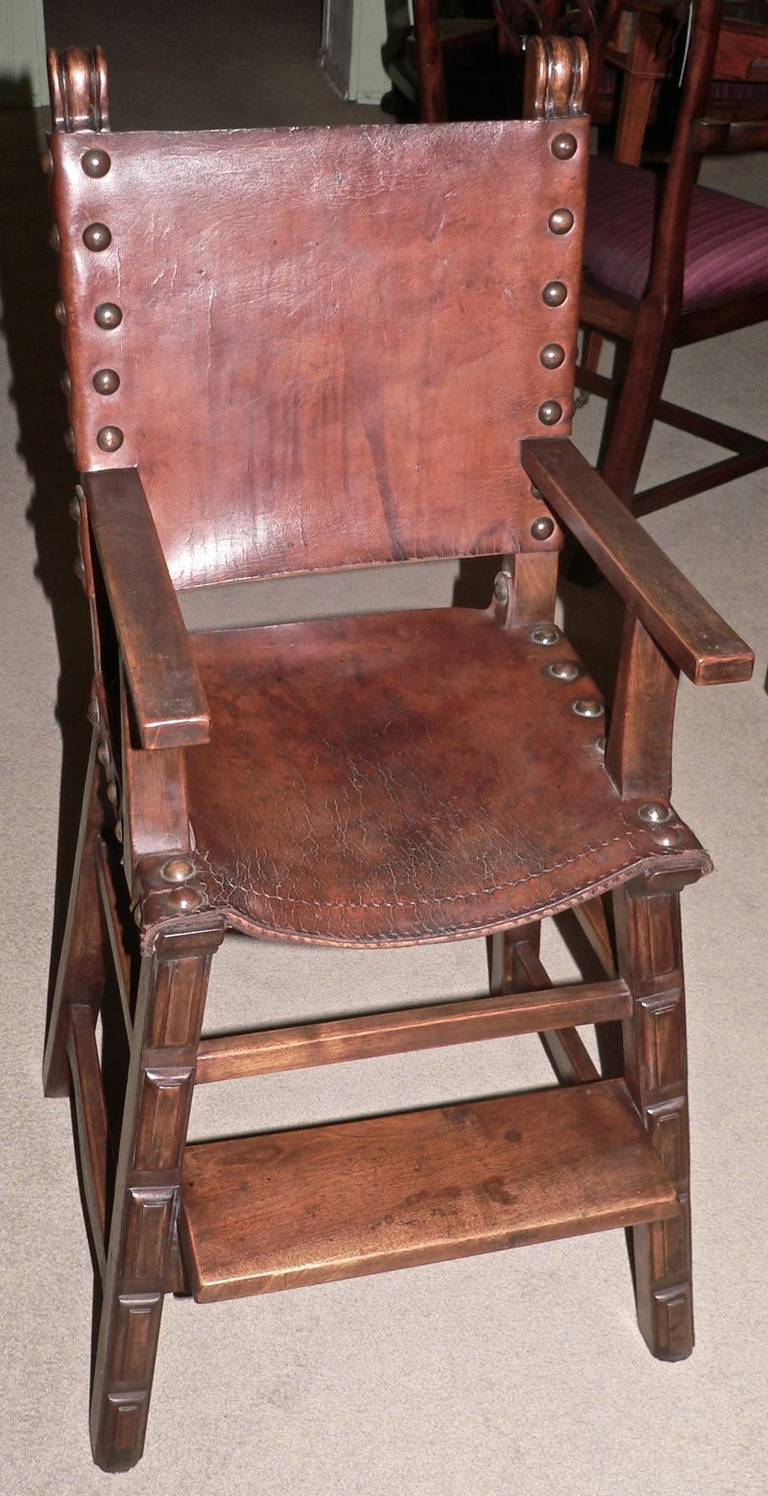 Spanish Revival Child's High Chair