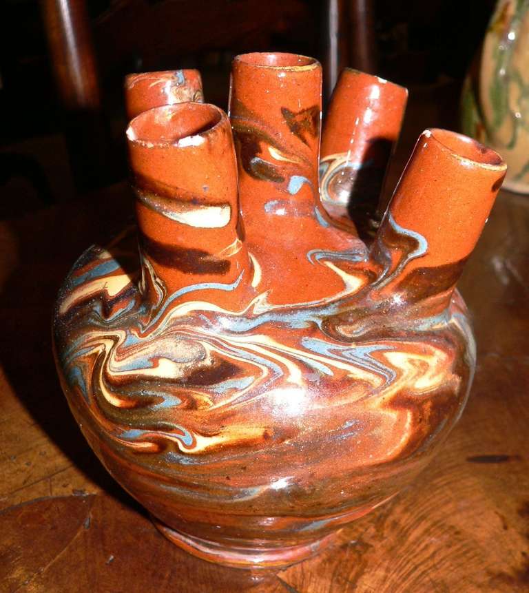 French Faience Flower Vase