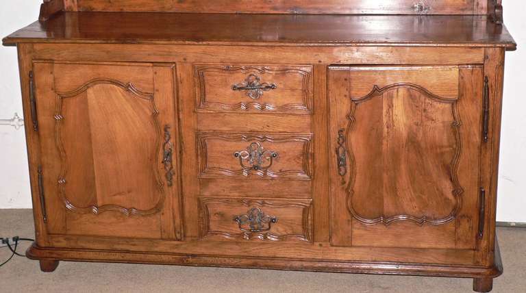 Country French 18th Century Oak Buffet Vaisselier For Sale