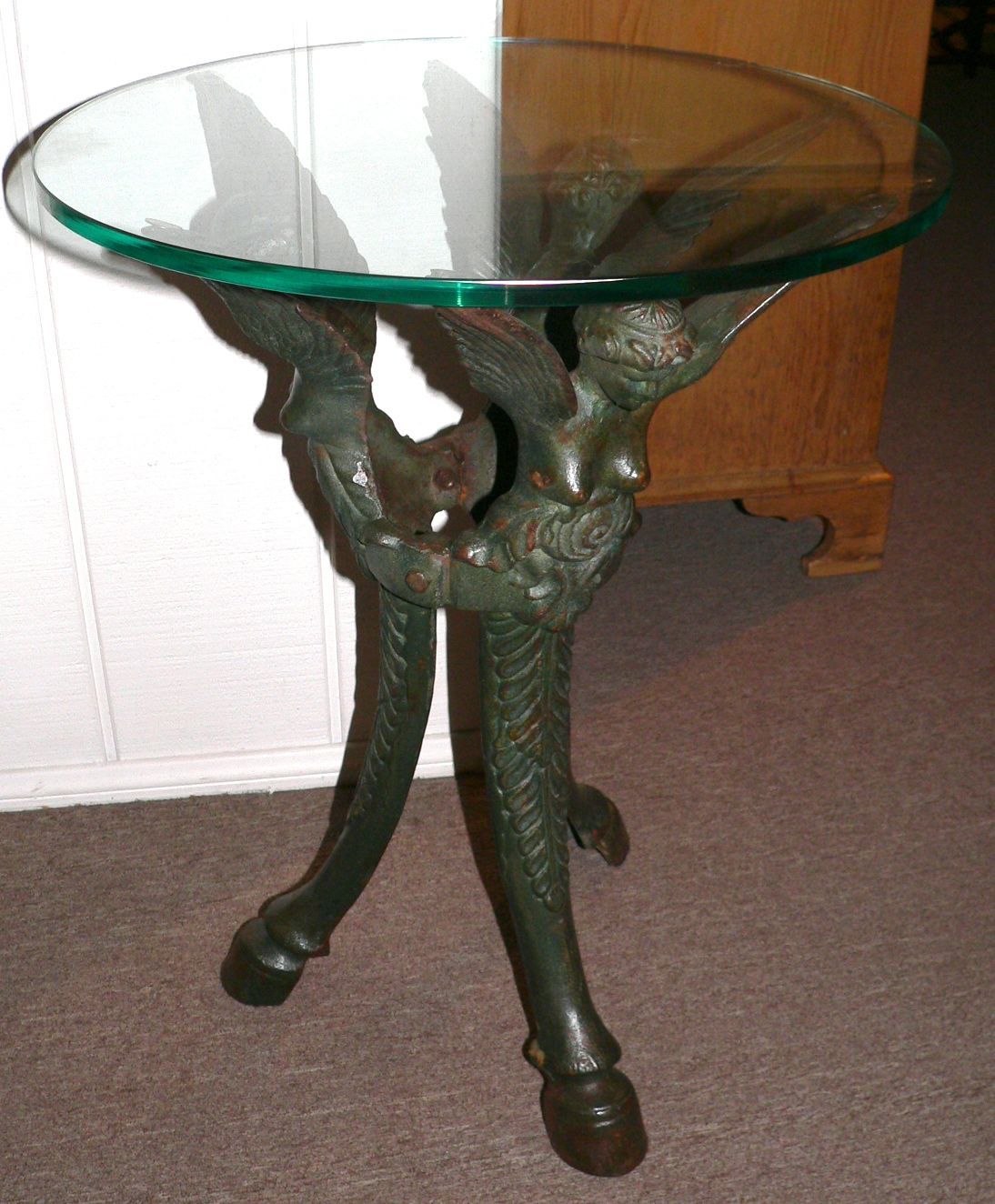 English Victorian Cast Iron Table