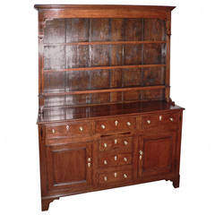 Antique Welsh 19th Century Oak Dresser