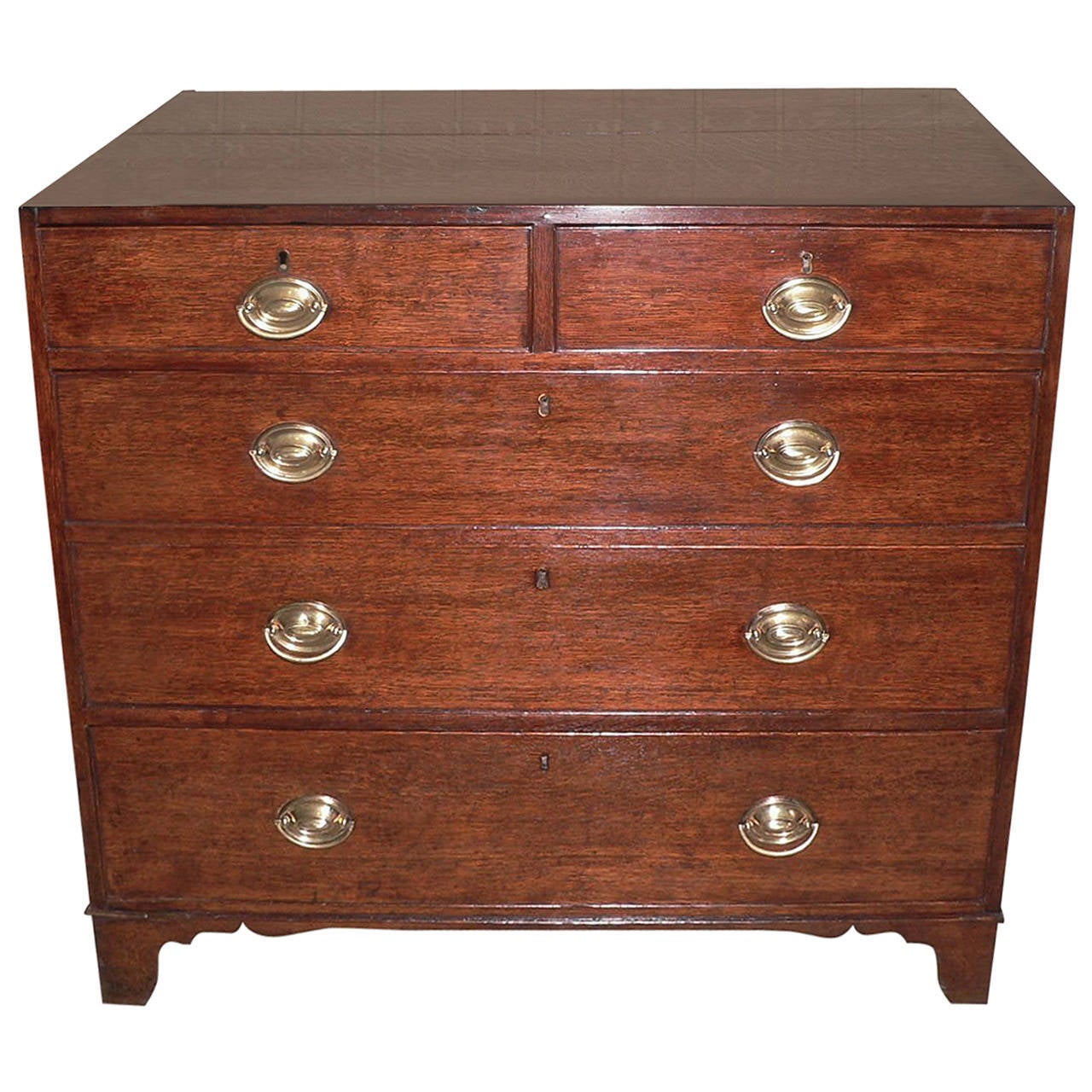 English Regency Period Oak Chest of Drawers