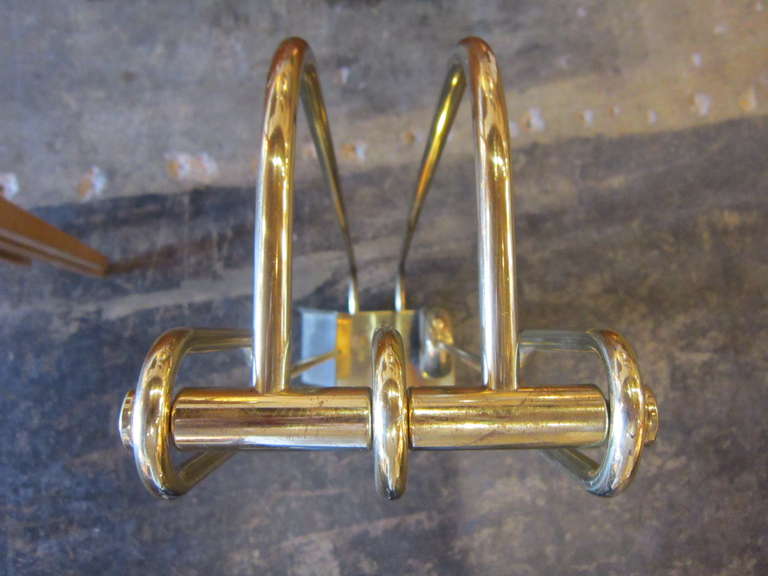 1970's Solid Brass Fireplace Tools For Sale 2
