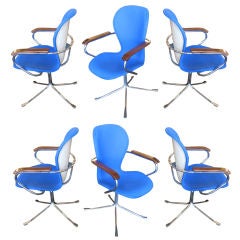 Set of six Ion armchairs by Gideon Kramer