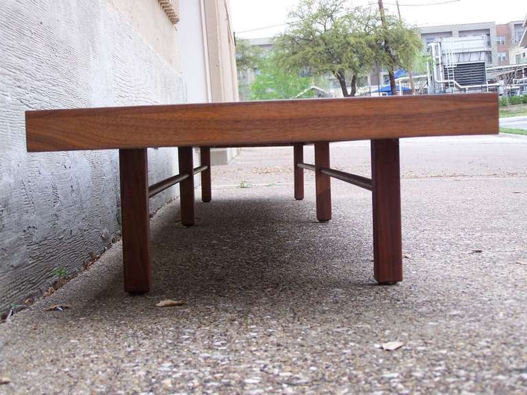 Long Low Walnut Table Designed by Milo Baughman for Thayer Coggin 1