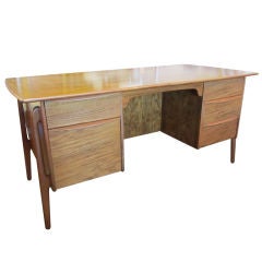 Danish floating teak desk