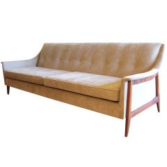 Danish Teak Framed Sofa and Chair