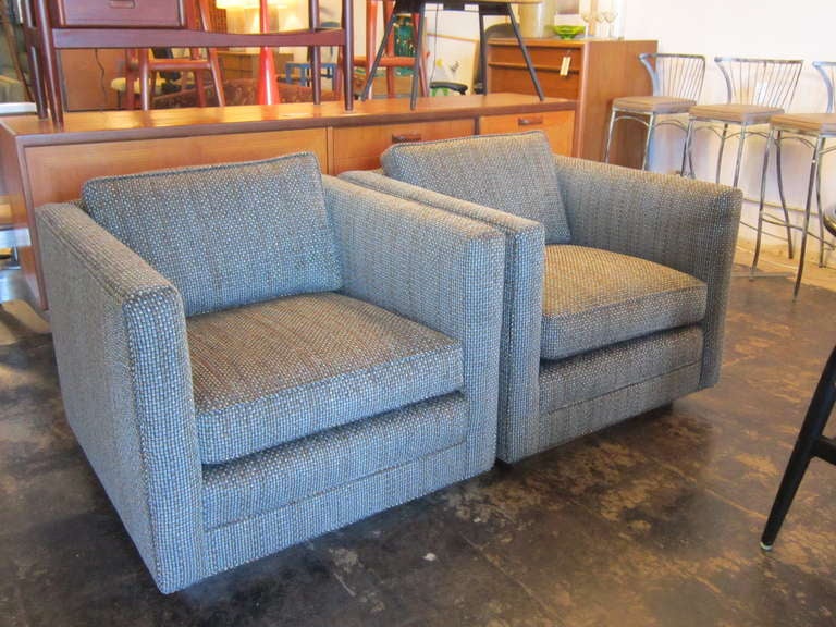 Pair of Cube Club Chairs