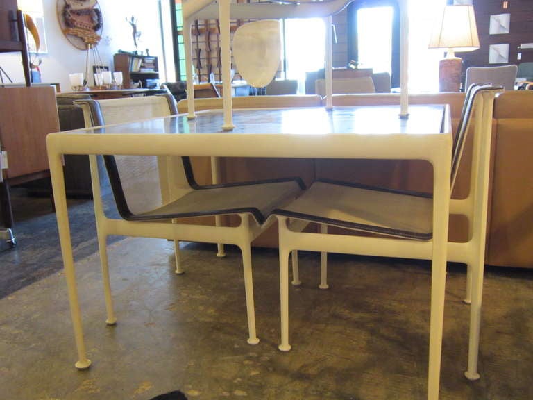 Richard Schultz for Knoll Dining Table and Four Chairs at 1stDibs
