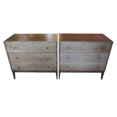 Pair of maple dressers designed by Paul McCobb