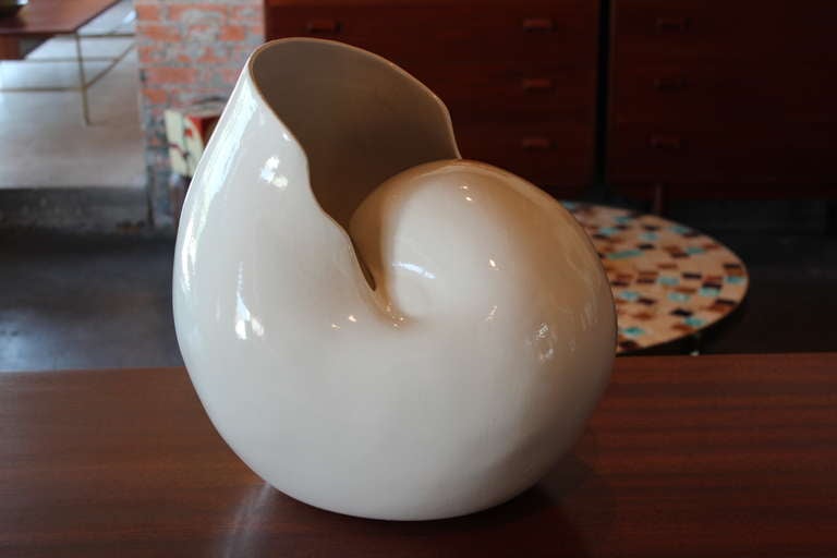 Italian Large Ceramic Shell