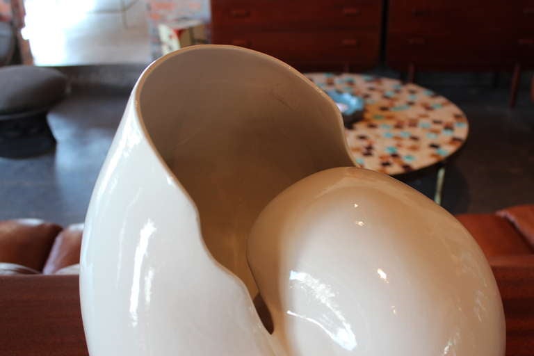 Late 20th Century Large Ceramic Shell