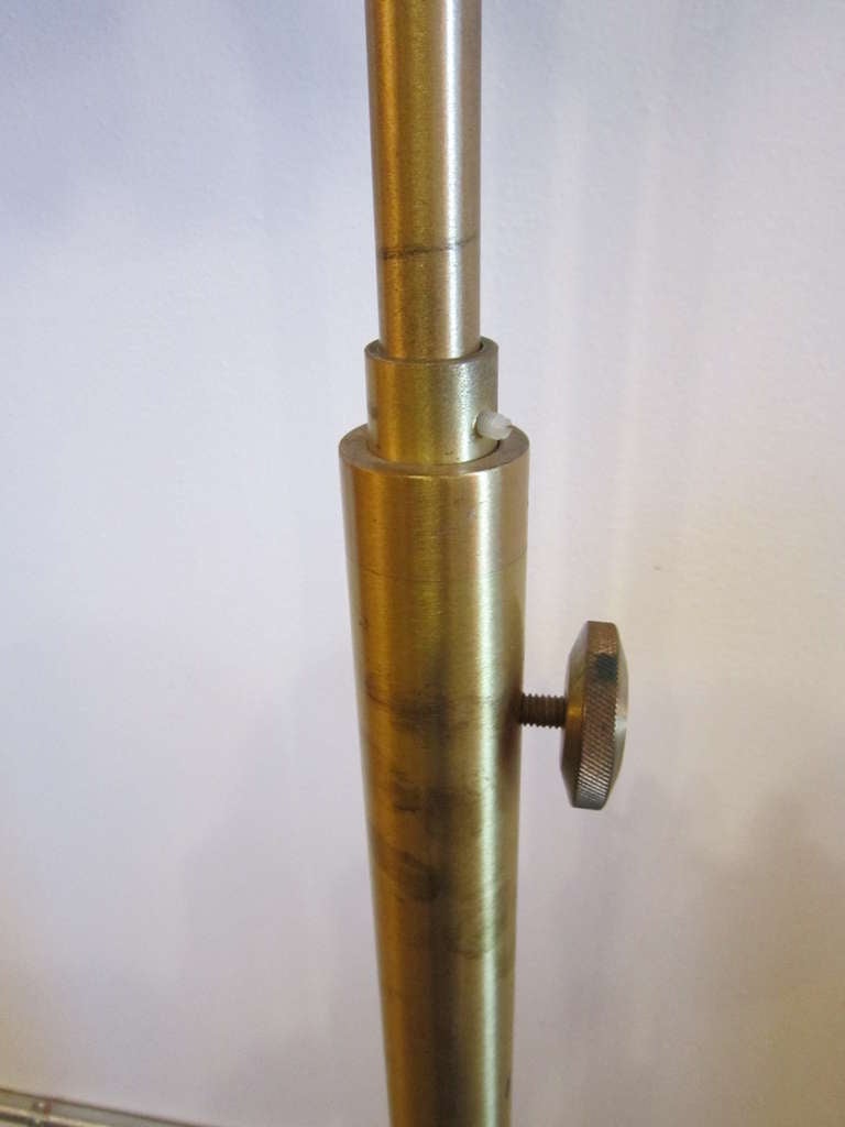 Brass and Steel Standing Candelabras 3