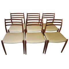 Set of Six Niels Moller No. 78 Teak Dining Chairs