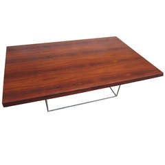 Beautiful Rosewood Coffee Table Designed by Milo Baughman
