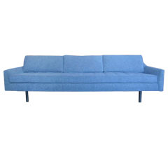 Long and low vintage sofa