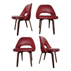 Set of four dining chairs by Eero Saarinen for Knoll