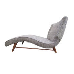 Sculptural chaise lounge