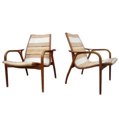 Pair of chair by YNGVE EKSTROM for ILLUMS BOLIGHUS