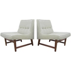 Pair Of Slipper Chairs In The Style Of Edward Wormley