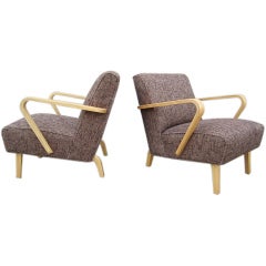 Pair Of Lounge Chairs By Thonet